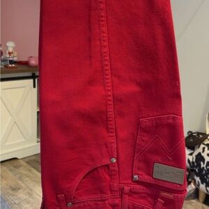 Wrangler Bold Red Cotton Jeans
